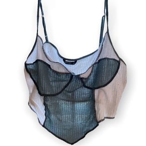 SHEIN Curve Colorblock Hem Cami